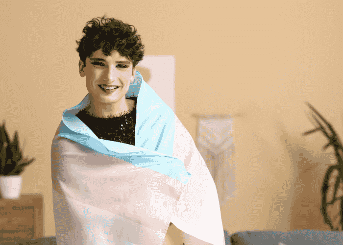 Transgender boy happy after working through Gender Dysphoria in Teens