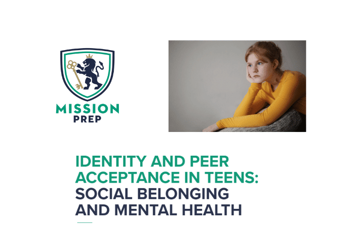 Mission prep logo and Identity and Peer Acceptance image
