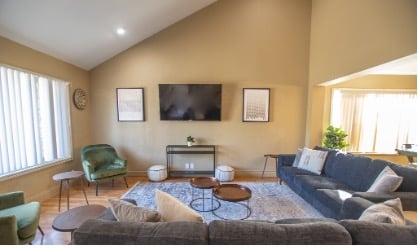 Mission Prep Healthcare teen mental health facility showing a calm, home-like residential area where adolescents receive structured therapeutic care.