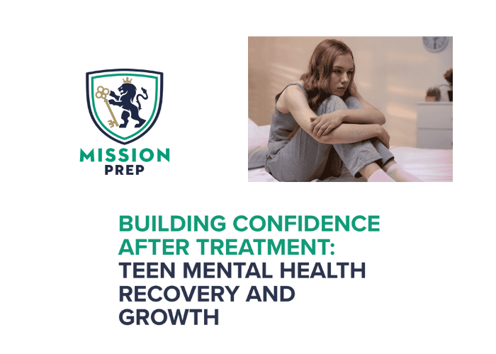 Mission Prep logo and building confidence after treatment image