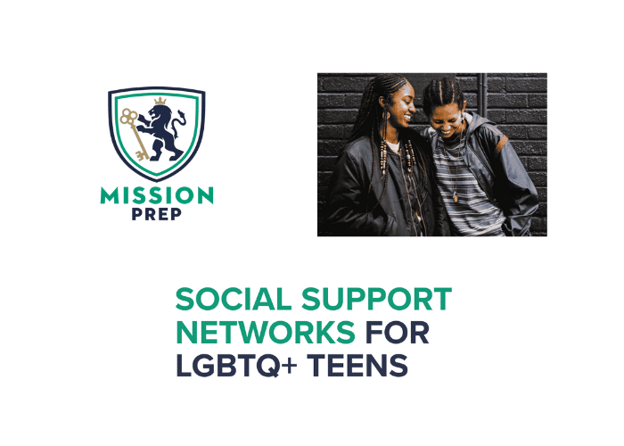 Mission Prep logo and support networks for LGBTQ+ teens