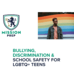 Mission Prep logo and school safety for LGBTQ+ teens image