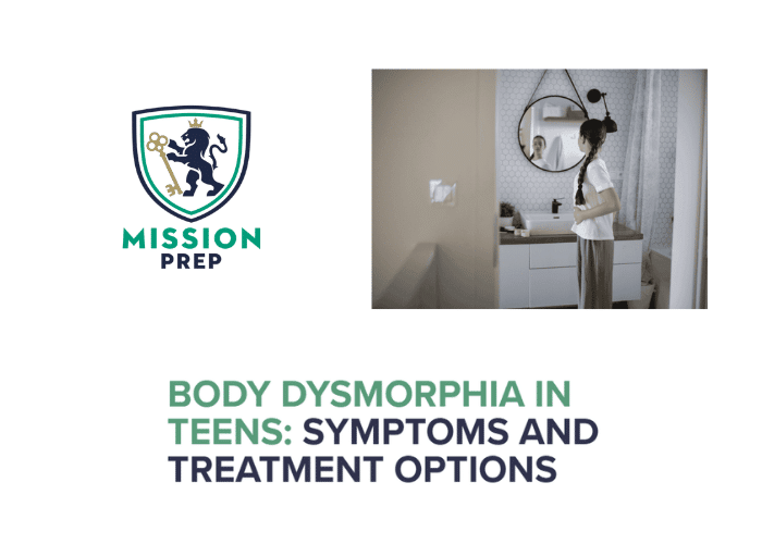 Mission prep logo and body dysmorphia in teens image