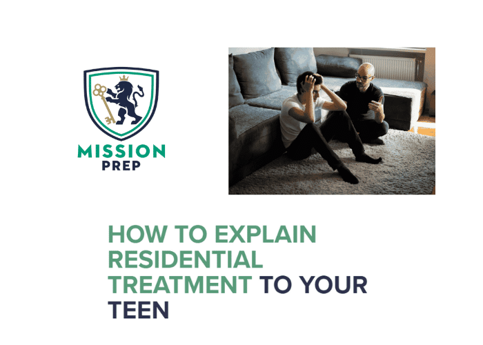 Mission prep logo and how to explain residential treatment to your teen image