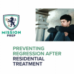 Mission Prep logo and preventing regression after residential treatment image