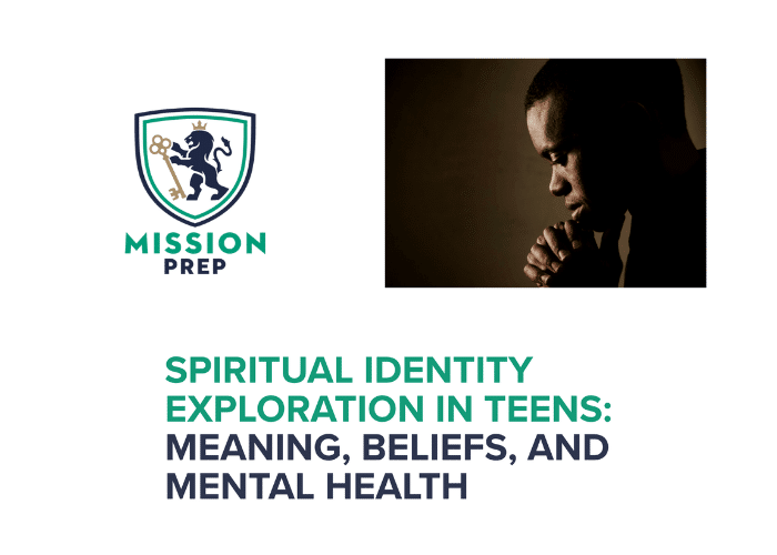Mission Prep logo and spiritual identity exploration in teens image