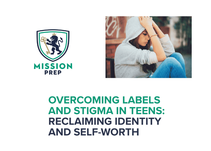 Mission Prep logo and stigma in teens image