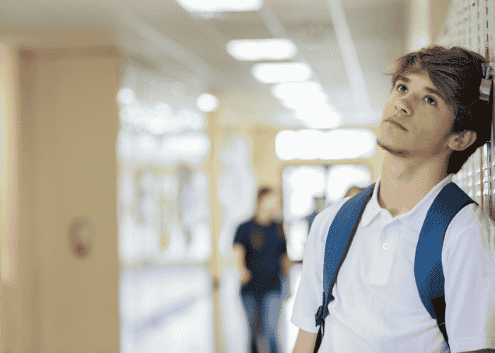boy at school thinking that he needs the therapies & services provided at Mission Prep