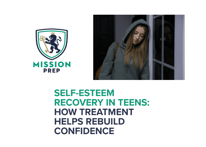 Mission Prep logo and self-esteem recovery in teens image