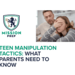 Mission Prep logo and teen manipulation tactics image