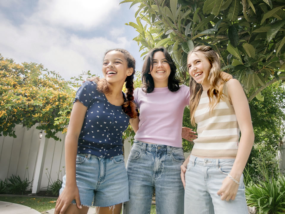 mission prep teen treatment girls smiling outside hero | Mission Prep Healthcare